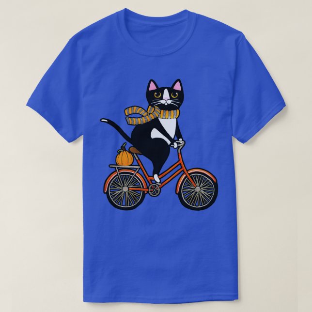 Camiseta Gato numa Bicicleta (Frente do Design)