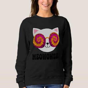Camiseta Gato O Dia das Bruxas Tinta Tingida Halloween Assu