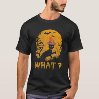 Camiseta Gato O Que Gato Preto Assassino Com Faca Halloween