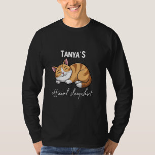 Camiseta Gato Oficial Da TANYA Pijamas Sleepwear