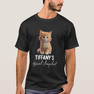 Camiseta Gato Oficial Da TIFFANY, Sleepshirt Pajama