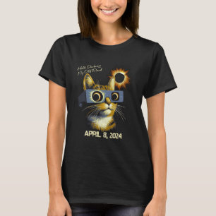 Camiseta Gato Olá Escuridão Meu Velho Amigo Eclipse Solar A