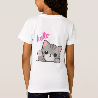 Camiseta Gato Olá Kitty Fofo