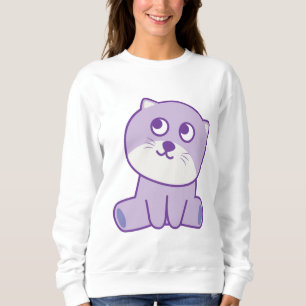 Camiseta gato olhando para o céu