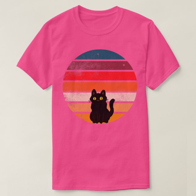 Camiseta Gato Olhando Para O Sunset 4 (Frente do Design)