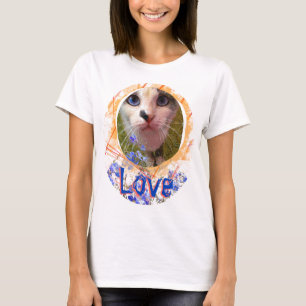 Camiseta Gato Olhos Azuis Amor Esquece-me, não é bonito