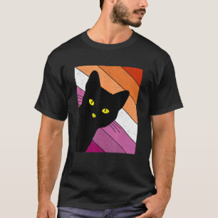 Camiseta Gato Orgulho Gay Bandeira Arco-Íris Lésbica LGBTQ