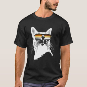 Camiseta Gato Orgulho Urso Legal com Óculos de Sol Visual E