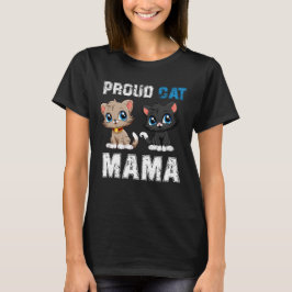 Camiseta Gato Orgulhoso Mama, Funny Pet Ownership, dia naci