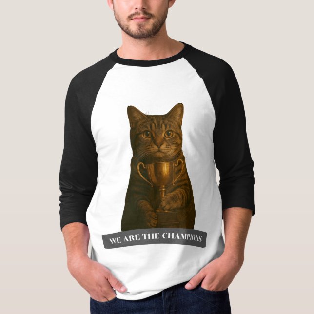 Camiseta Gato ouro Campeão (Frente)