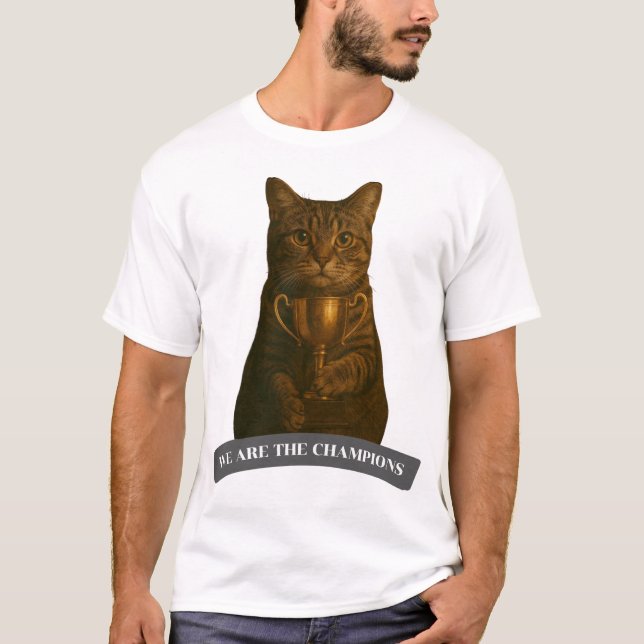 Camiseta Gato ouro Campeão (Frente)
