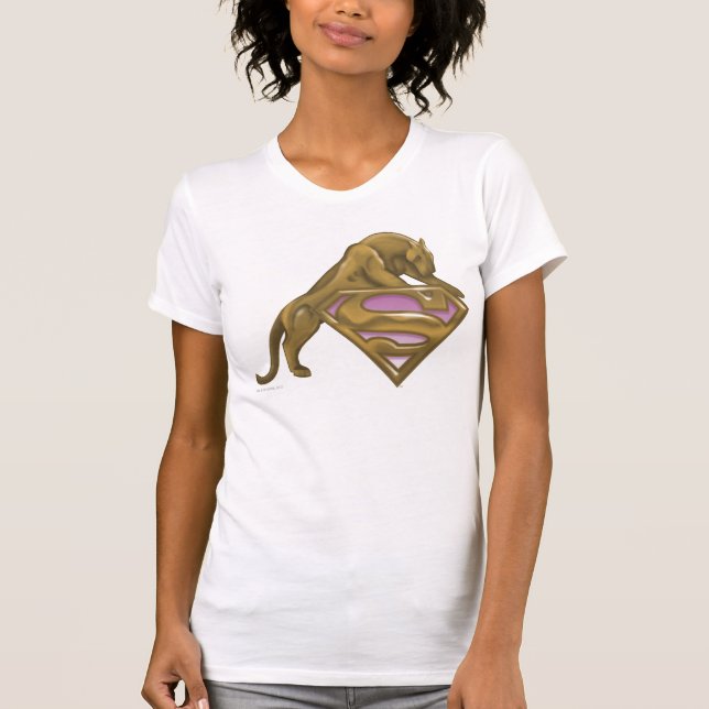 Camiseta Gato Ouro de Supergirl (Frente)