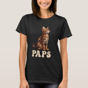 Camiseta Gato Pai Bengal Pai Bengal Pai Gato Bengal