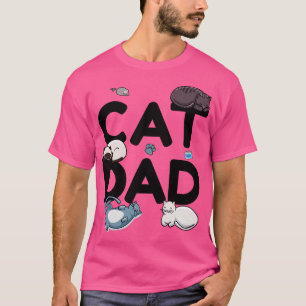 Camiseta Gato Pai Gato Gato, homem, Gatinho, medula (2)