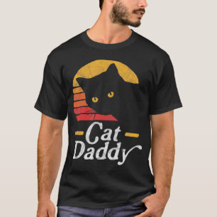Camiseta Gato Pai Oitenta Estilo Cat Retro Distante