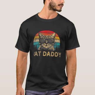 Camiseta Gato Pai Vintage Oitenta Estilo Cat Retro Distânci