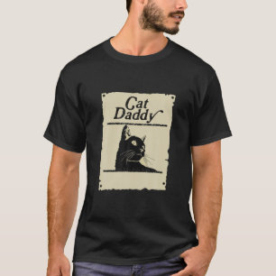 Camiseta Gato Pai Vintage Oitenta Estilo Cat Retro Distânci
