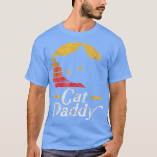 Camiseta Gato Pai Vintage Oitenta Estilo Cat Retro Distânci