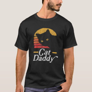 Camiseta Gato Pai Vintage Oitenta Estilo Cat Retro Distânci