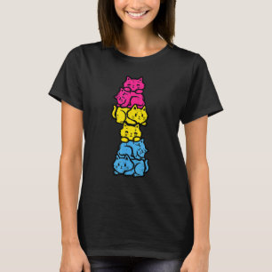 Camiseta Gato Pansexual Pilha Bandeira Orgulho Pan Lgbt Hom
