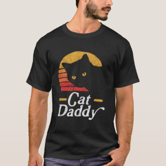 Camiseta Gato Papai Estilo Anos Oitenta Gato Distorcido