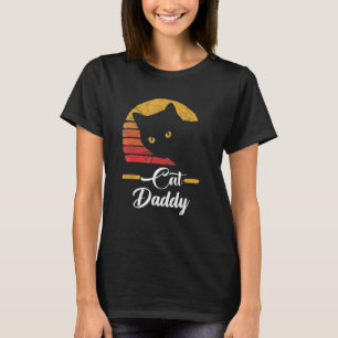 Camiseta Gato Papai Estilo Vintage dos Anos Oitenta Retro D