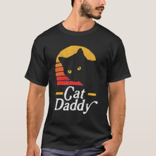 Camiseta Gato Papai Estilo Vintage dos Anos Oitenta Retro D