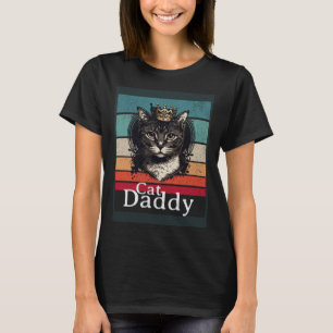 Camiseta Gato Papai Estilo Vintage dos Anos Oitenta Retro D