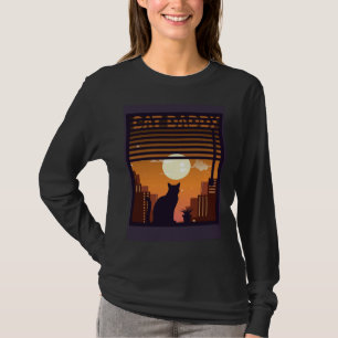 Camiseta Gato Papai Estilo Vintage dos Anos Oitenta Retro D
