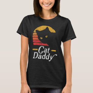 Camiseta Gato Papai Estilo Vintage dos Anos Oitenta Retro D