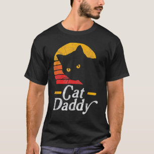 Camiseta Gato Papai Estilo Vintage Oitenta Gato Retro Distr