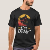 Gato Papai Vidro Hipster de Gato Estilo Vintage do