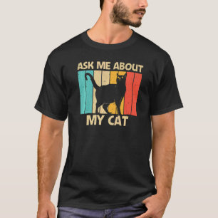 Camiseta Gato Para Homens Gatos De Gato Preto