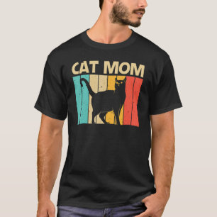 Camiseta Gato Para Mamãe Gata Negra Gatos De Gato