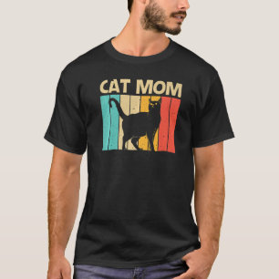 Camiseta Gato Para Mamãe Gata Negra Gatos De Gato