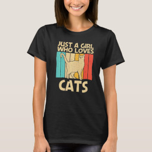 Camiseta Gato Para Meninas Mulheres Gato Gatinho Animal de