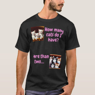 Camiseta Gato para Mulheres Meninas e Mães de Gatos