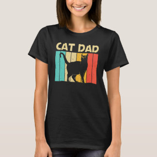 Camiseta Gato Para o Papai Papai Gato Preto   Pessoa de Gat