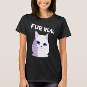 Camiseta Gato Para Valer Gato Dizendo Jogo de Palavras In