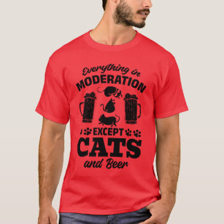 Camiseta Gato Passa Tudo Na Moderação Ecept Gatos A