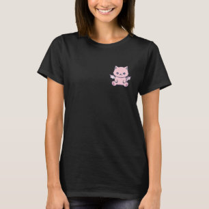 Camiseta Gato Pastel Gótico Fofo Estético Amante Dono Assu
