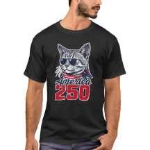 Gato Patriótico America 250 Gato Legal 4 de Julho