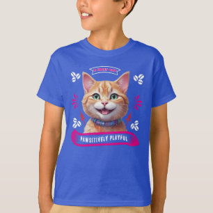 Camiseta Gato Pawsitivamente Reproduzível