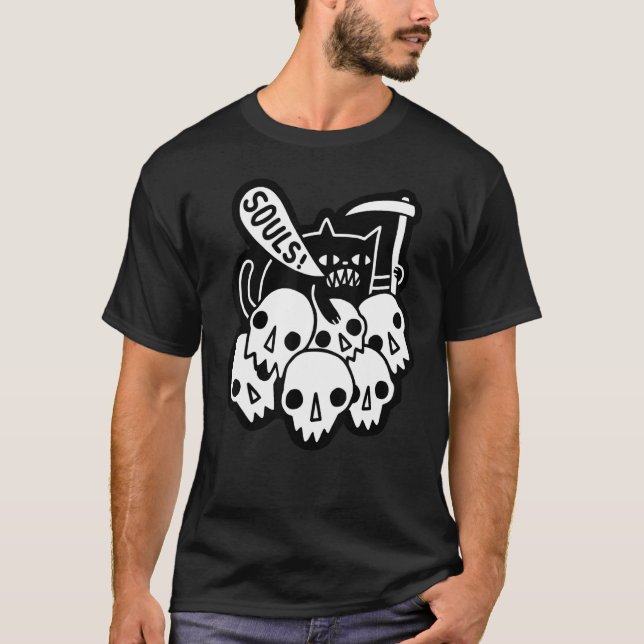 Camiseta Gato Pegou Suas Almas (Frente)