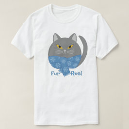 Camiseta Gato "Pele Real" De Animais Bons