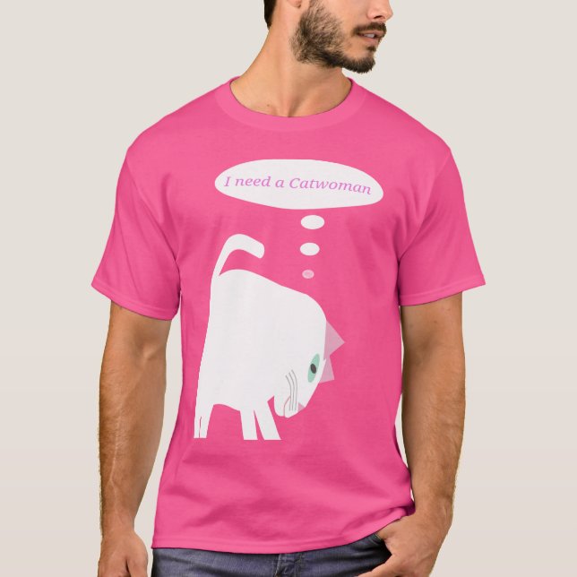 Camiseta Gato Pensativo (Frente)