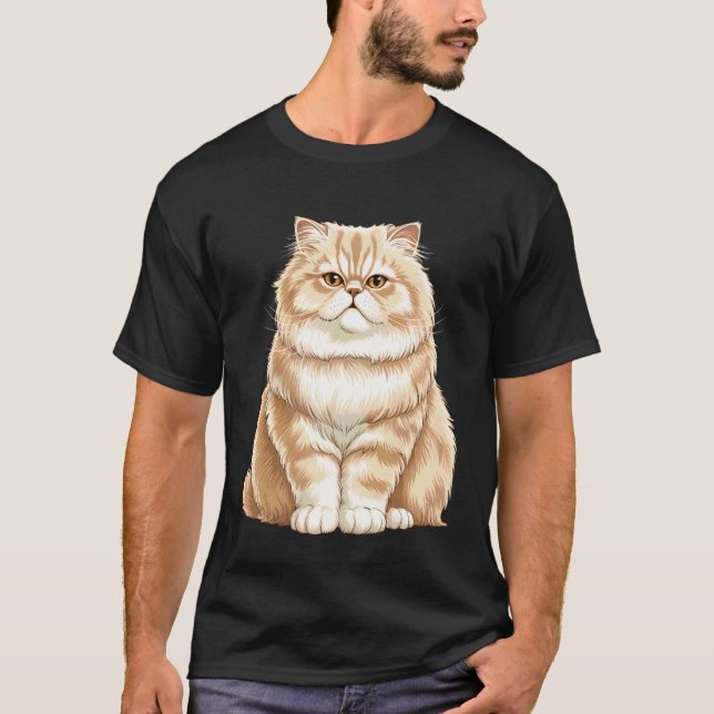 Camiseta Gato Persa Adorável (Frente)