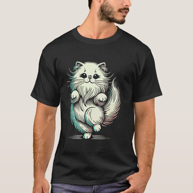 Camiseta Gato Persa Adorável (Frente)