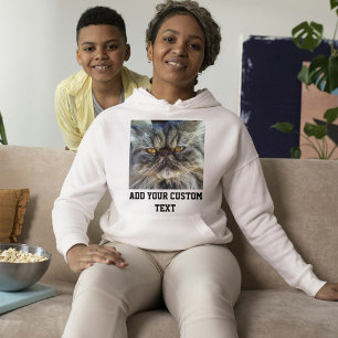 Camiseta Gato Persa Ash e Foto de Estimação Personalizada e