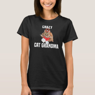 Camiseta Gato Persa Bonito com fantasia de rena Gato Louco